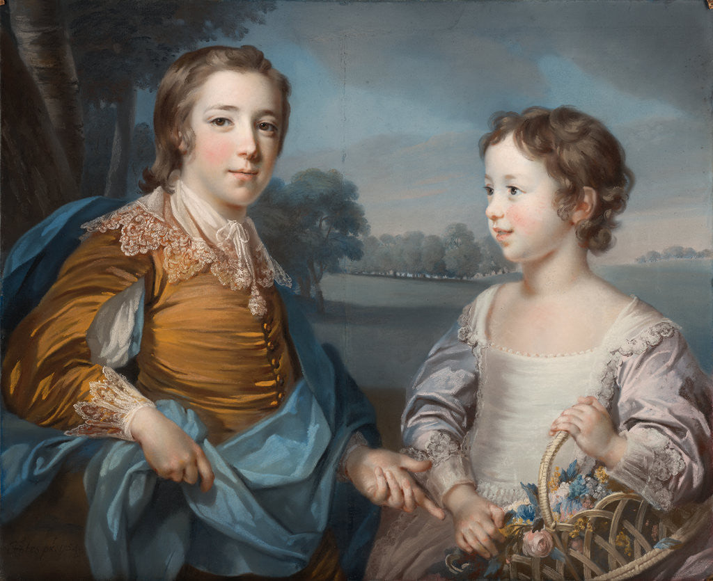 Detail of Portrait of Joseph and his Brother John Gulston by Francis Cotes