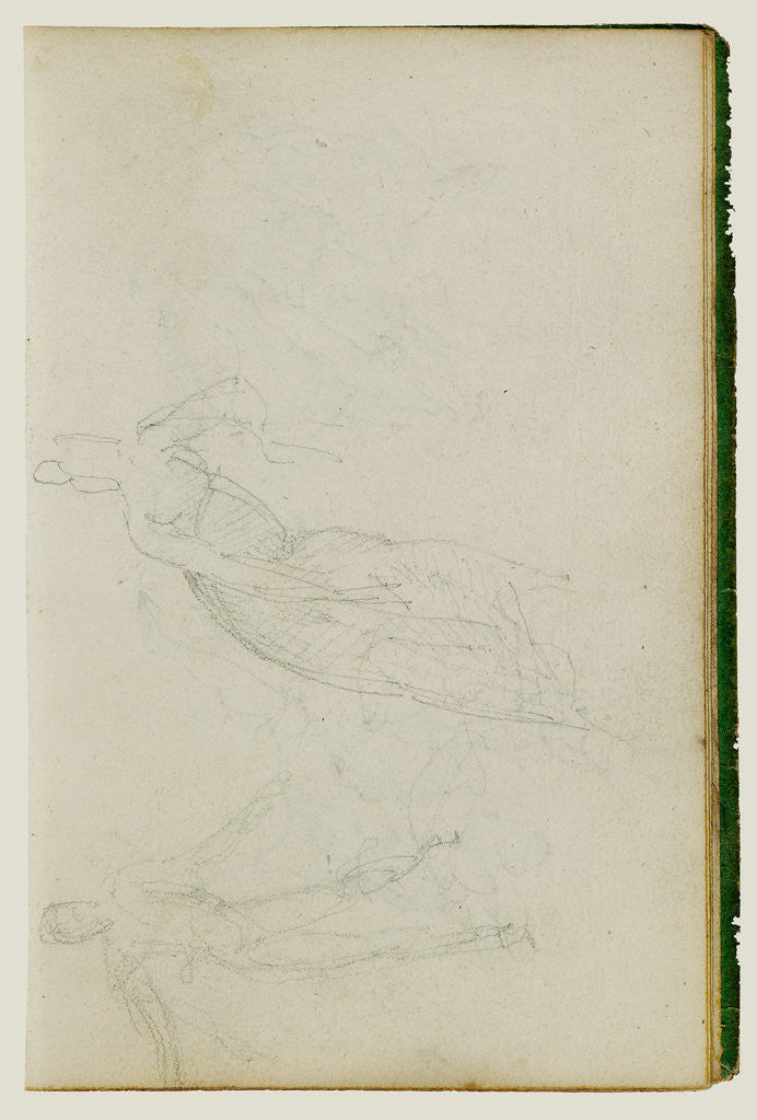 Detail of Figure studies by Théodore Géricault