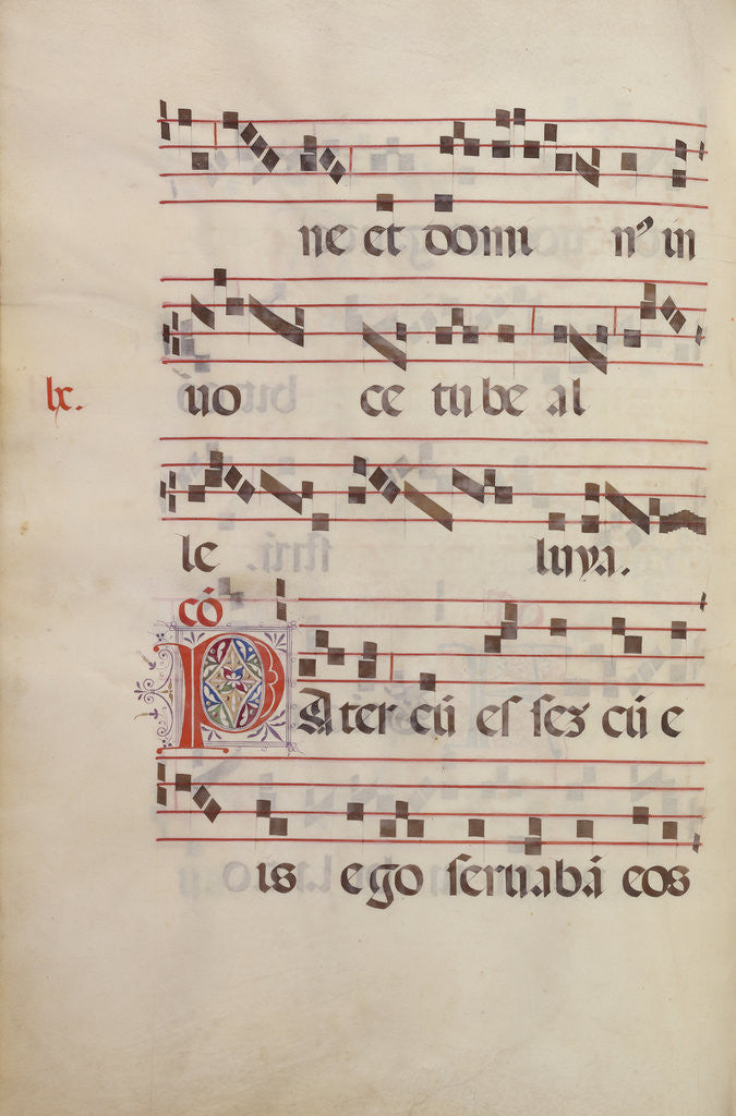 Detail of Decorated Initial P by Antonio da Monza