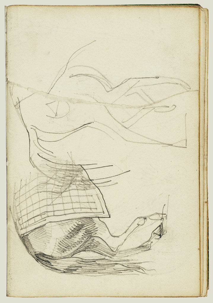 Detail of Horse Studies by Théodore Géricault