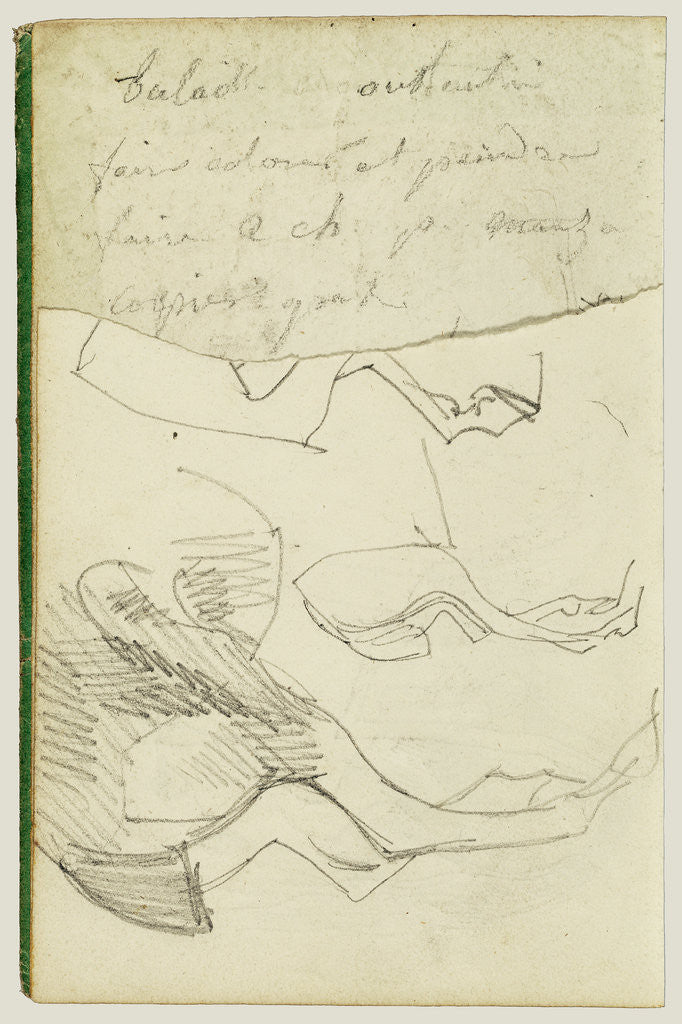 Detail of Horse Studies by Théodore Géricault