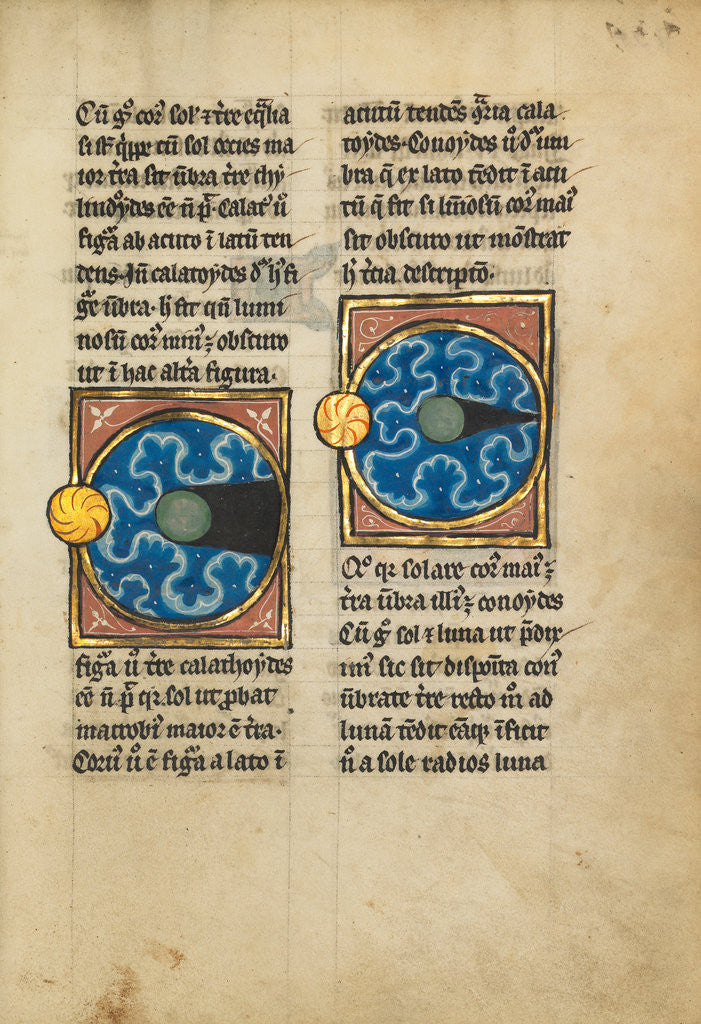 Detail of Two Diagrams with the Sun and the Moon by Anonymous