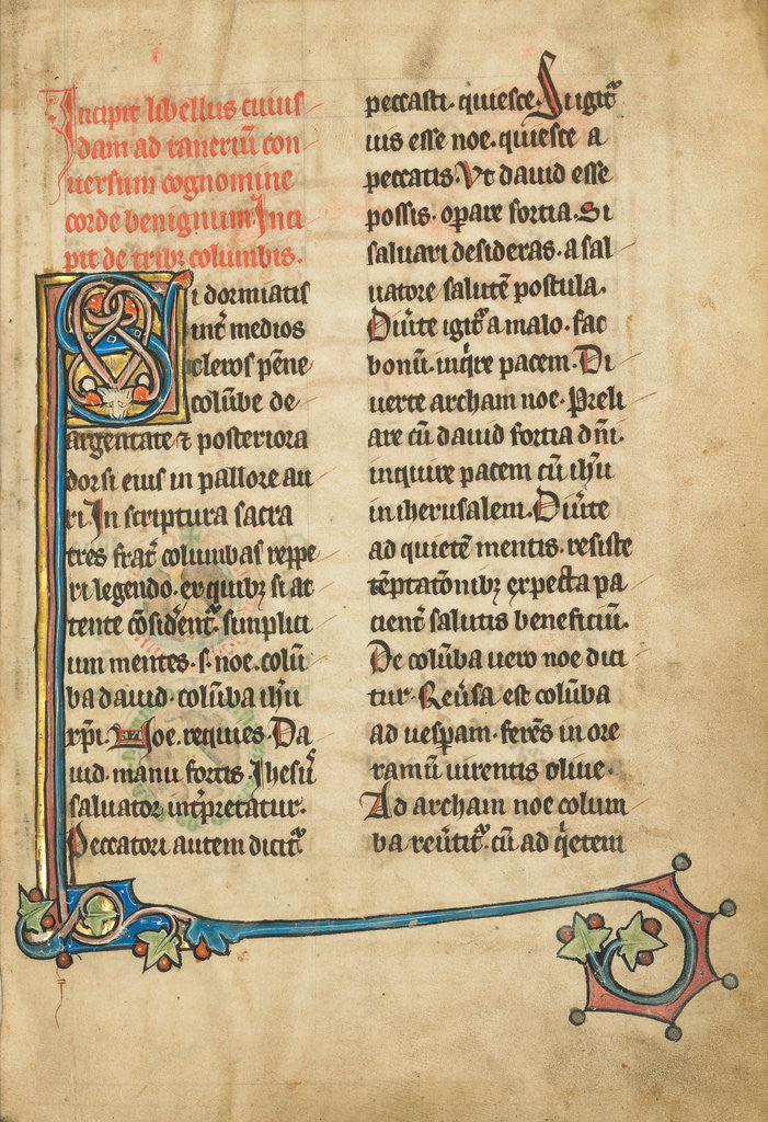 Detail of Decorated Initial S by Anonymous