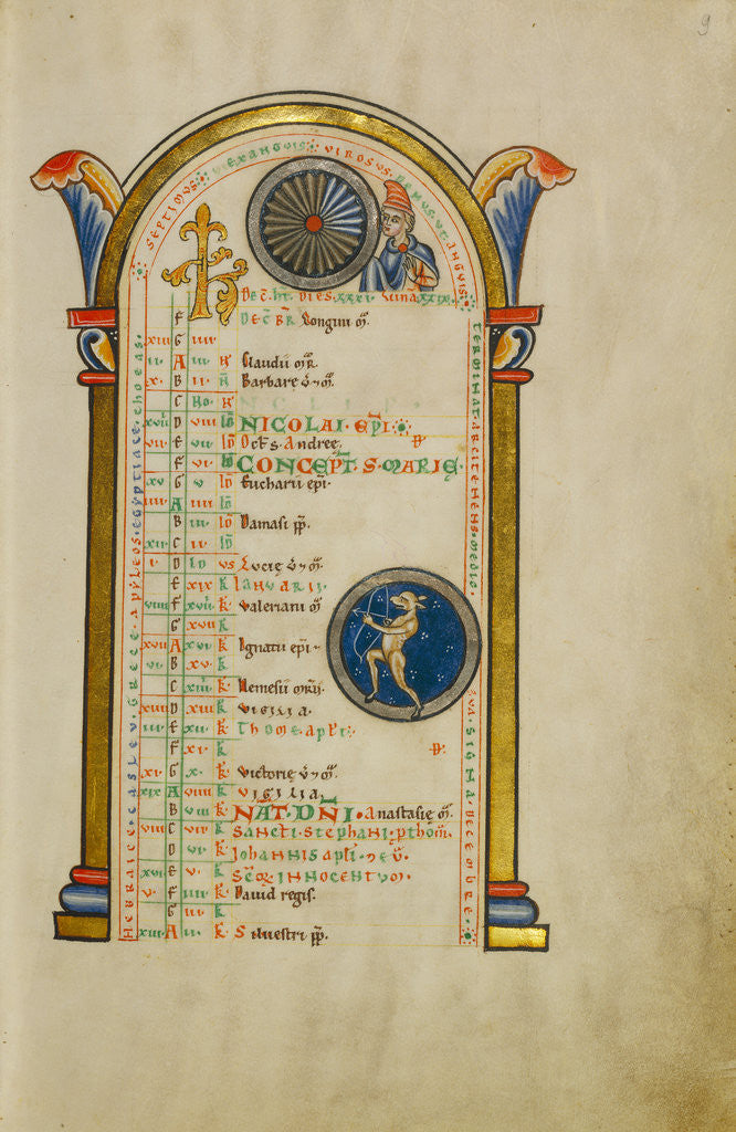 Detail of A Youth, Zodiacal Sign of Sagittarius by Anonymous