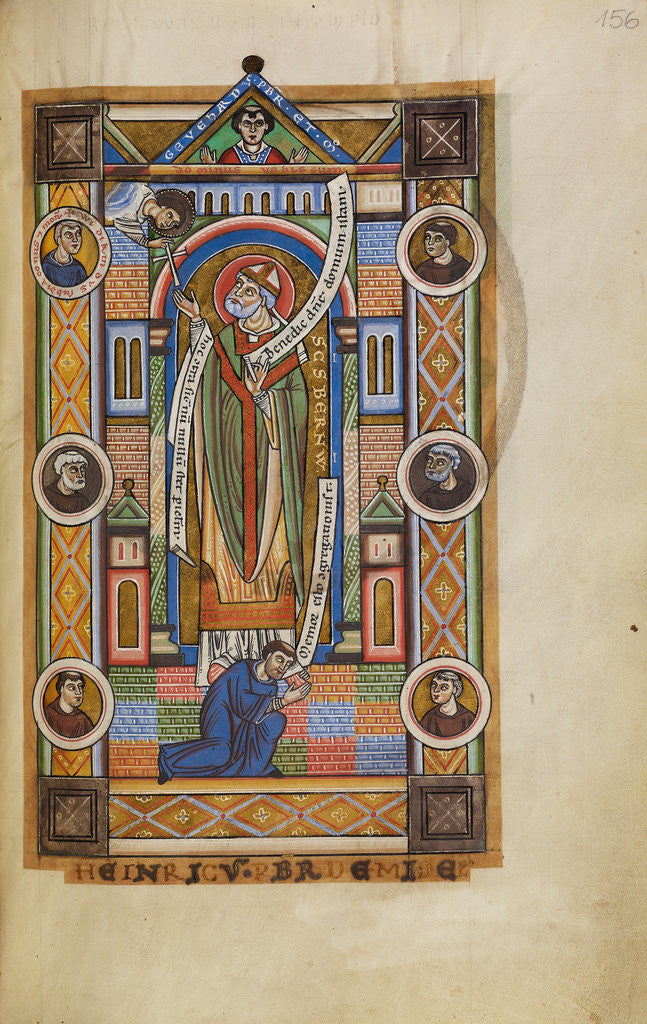 Detail of Saint Bernward of Hildesheim by Anonymous