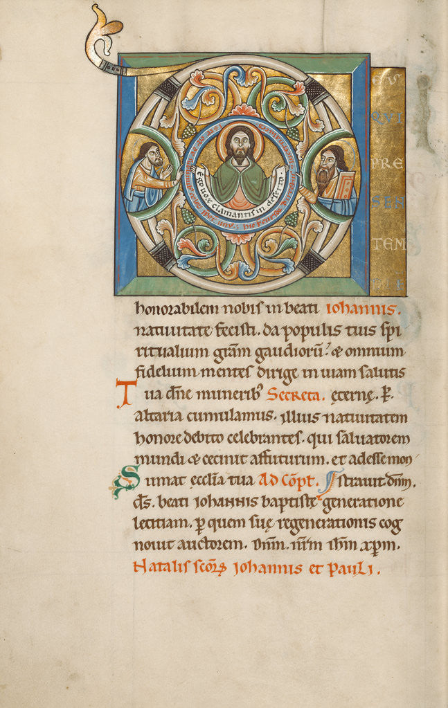 Detail of Initial D: John the Baptist by Anonymous
