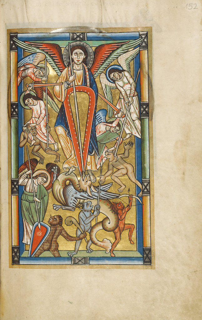 Detail of Saint Michael Battling the Dragon by Anonymous