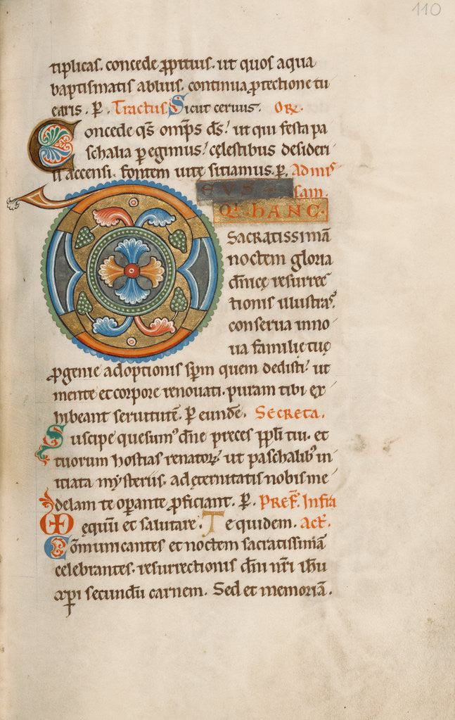 Detail of Decorated Initial D by Anonymous