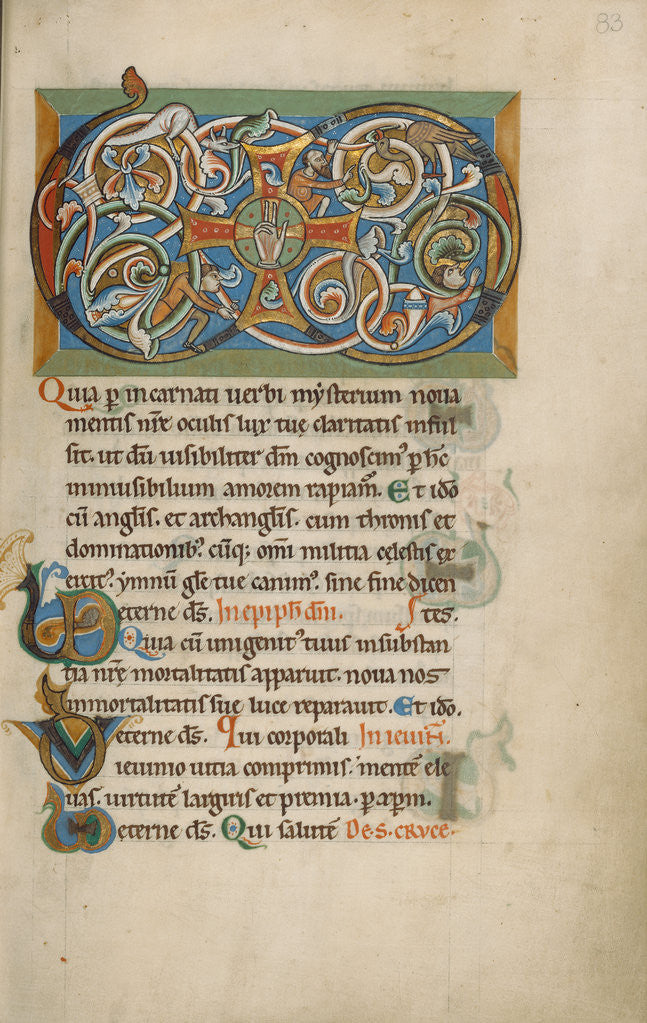 Detail of Inhabited VD Monogram by Anonymous