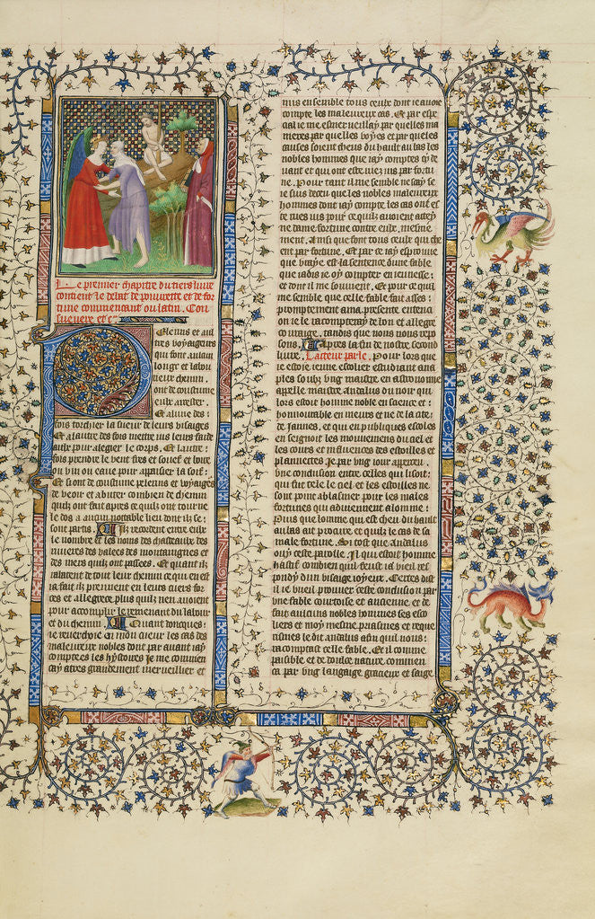 Detail of The Struggle between Fortune and Poverty by Boucicaut Master and workshop