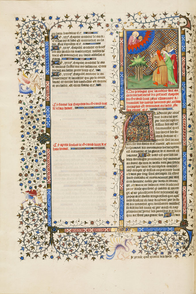 Detail of Four Men kneeling before God by Anonymous