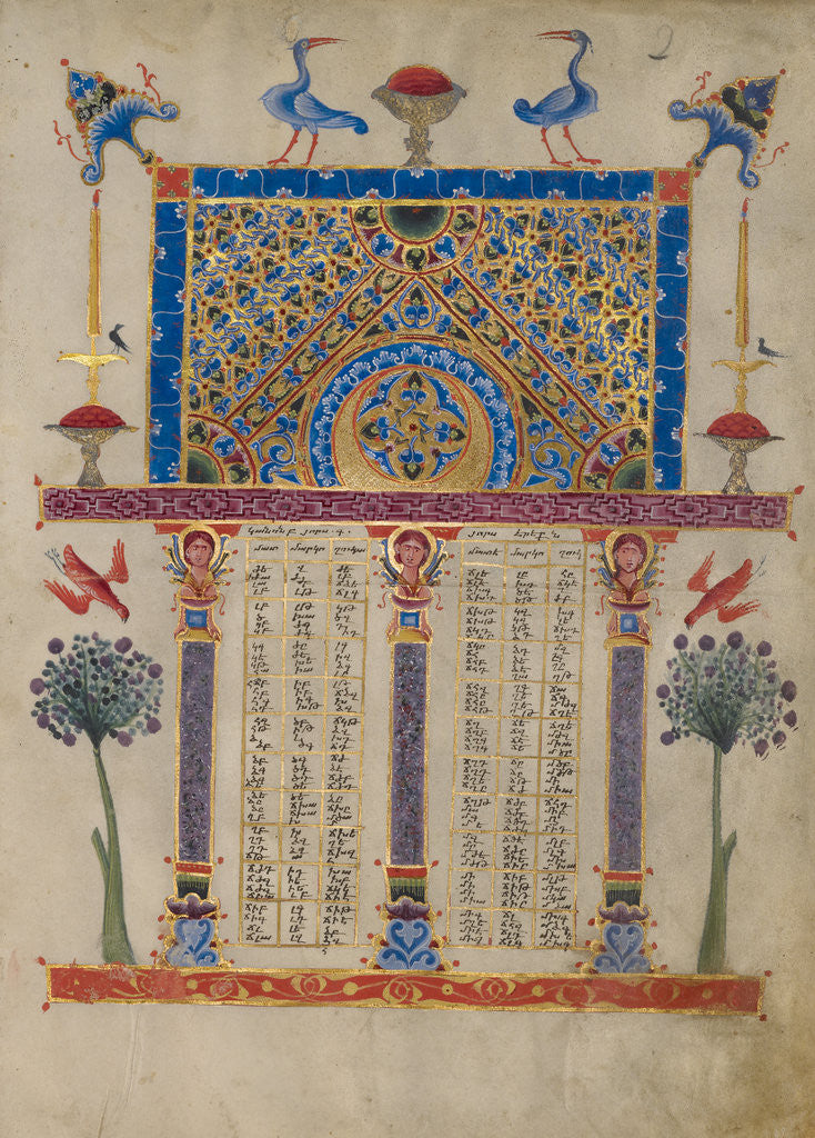 Detail of Canon Table Page by T'oros Roslin