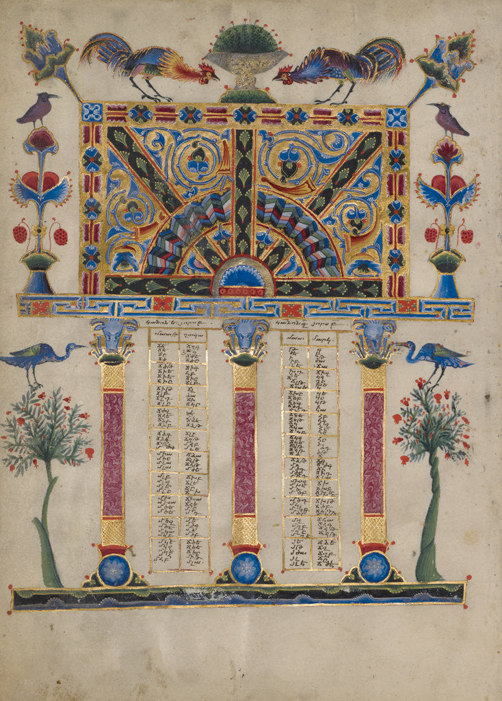 Detail of Canon Table Page by T'oros Roslin