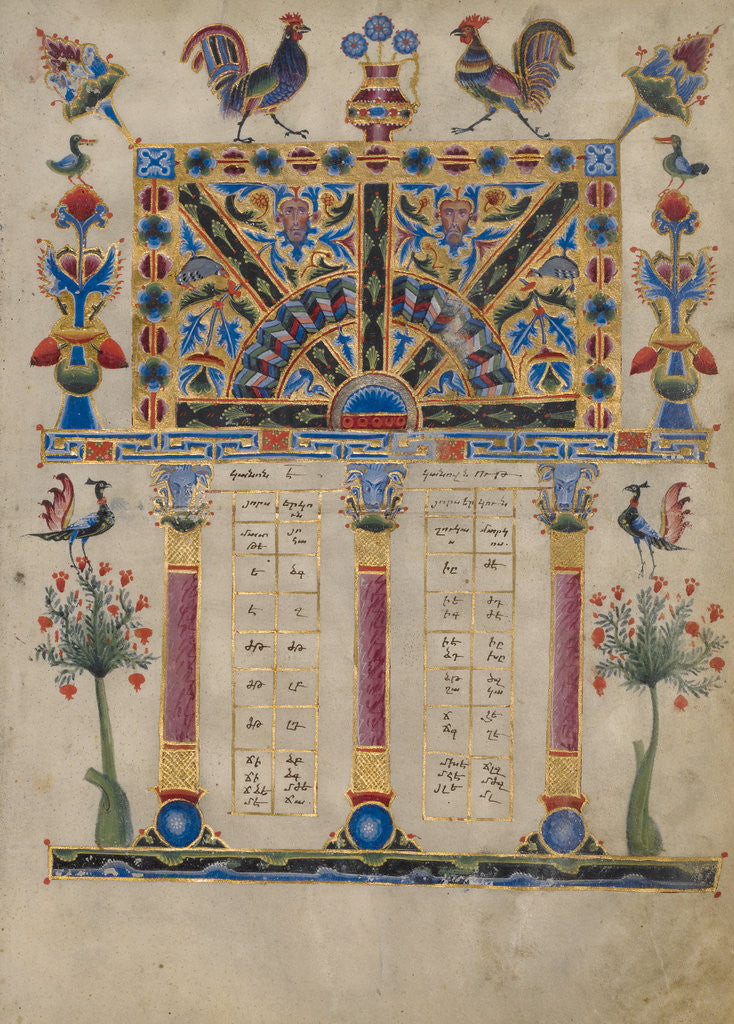Detail of Canon Table Page by T'oros Roslin