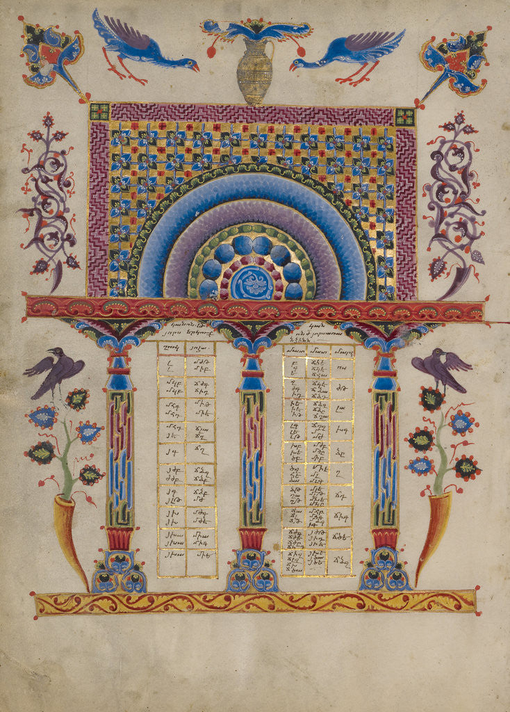 Detail of Canon Table Page by T'oros Roslin