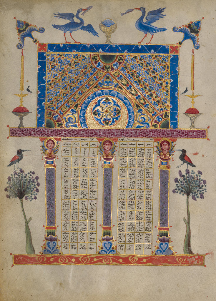 Detail of Canon Table Page by T'oros Roslin