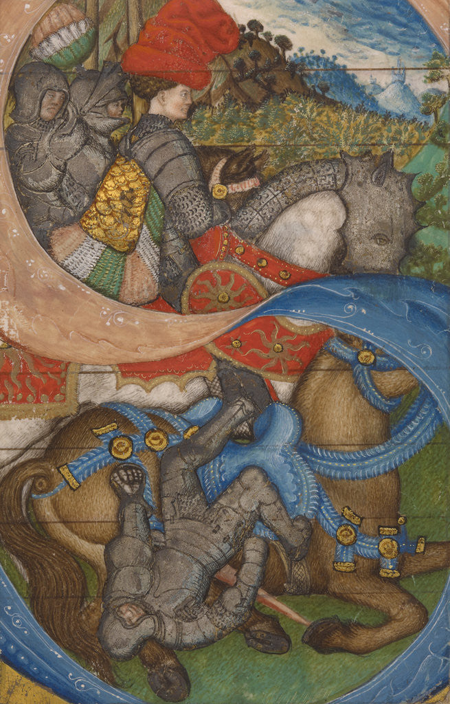 Detail of Initial S: The Conversion of Saint Paul by Pisanello