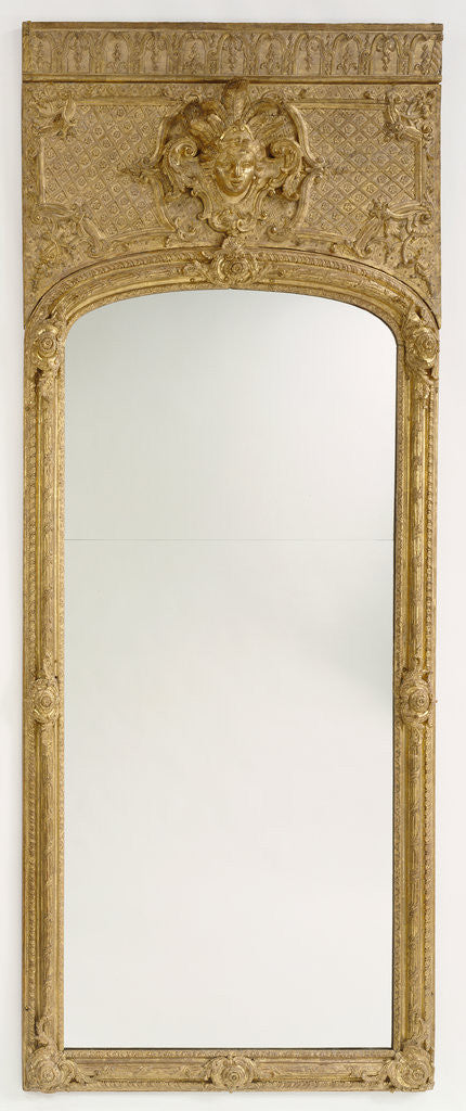 Detail of Antique frame with modern mirror glass by Anonymous