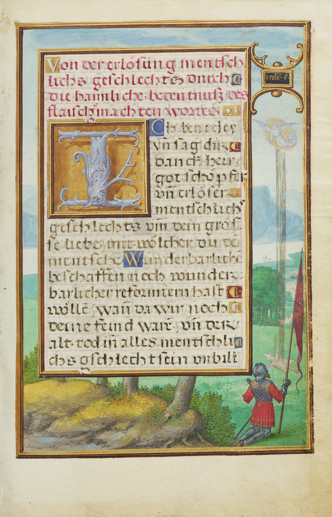 Detail of Border with a Scene from the Life of Gideon by Simon Bening