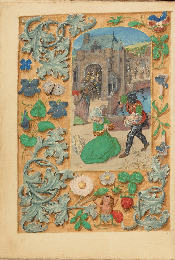 Detail of The Massacre of the Innocents by Master of the Dresden Prayer Book