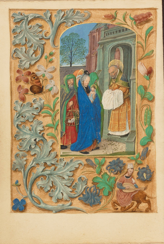 Detail of The Presentation in the Temple by Master of the Dresden Prayer Book