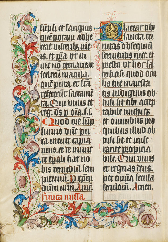 Detail of Decorated Text Page by Anonymous