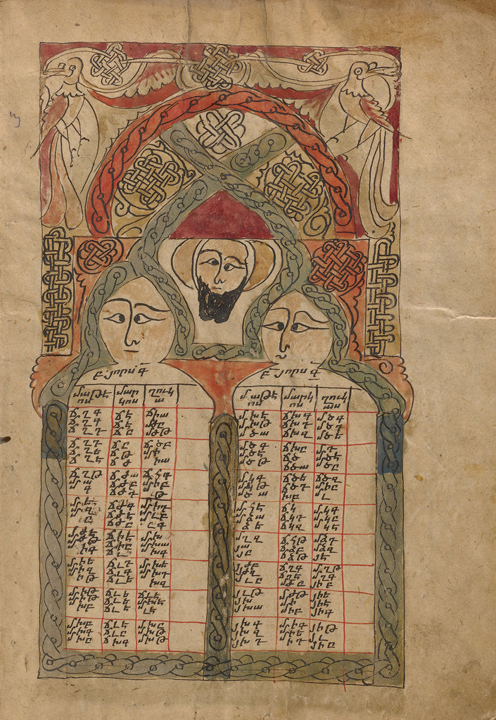 Detail of Canon Table Page by Anonymous