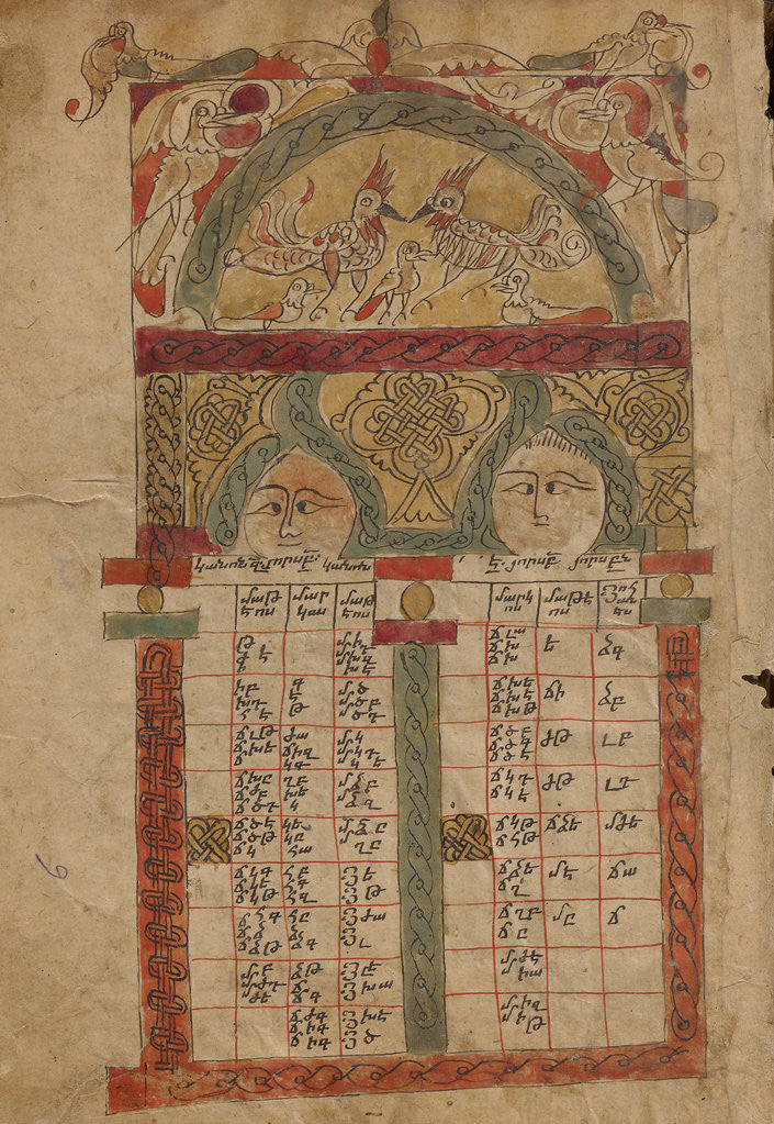 Detail of Canon Table Page by Anonymous