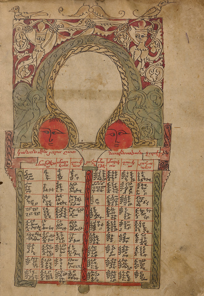Detail of Canon Table Page by Anonymous