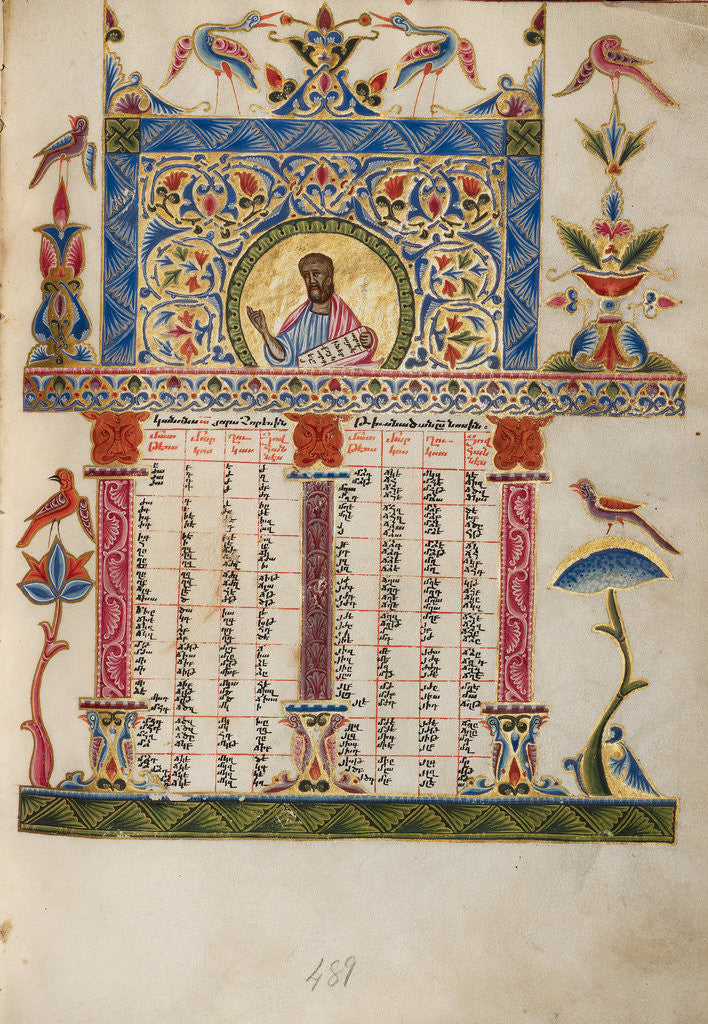 Detail of Canon Table Page by Malnazar