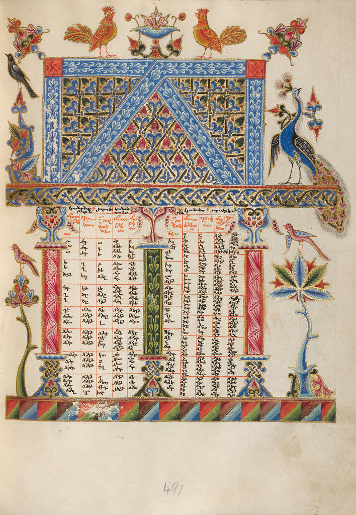 Detail of Canon Table Page by Malnazar