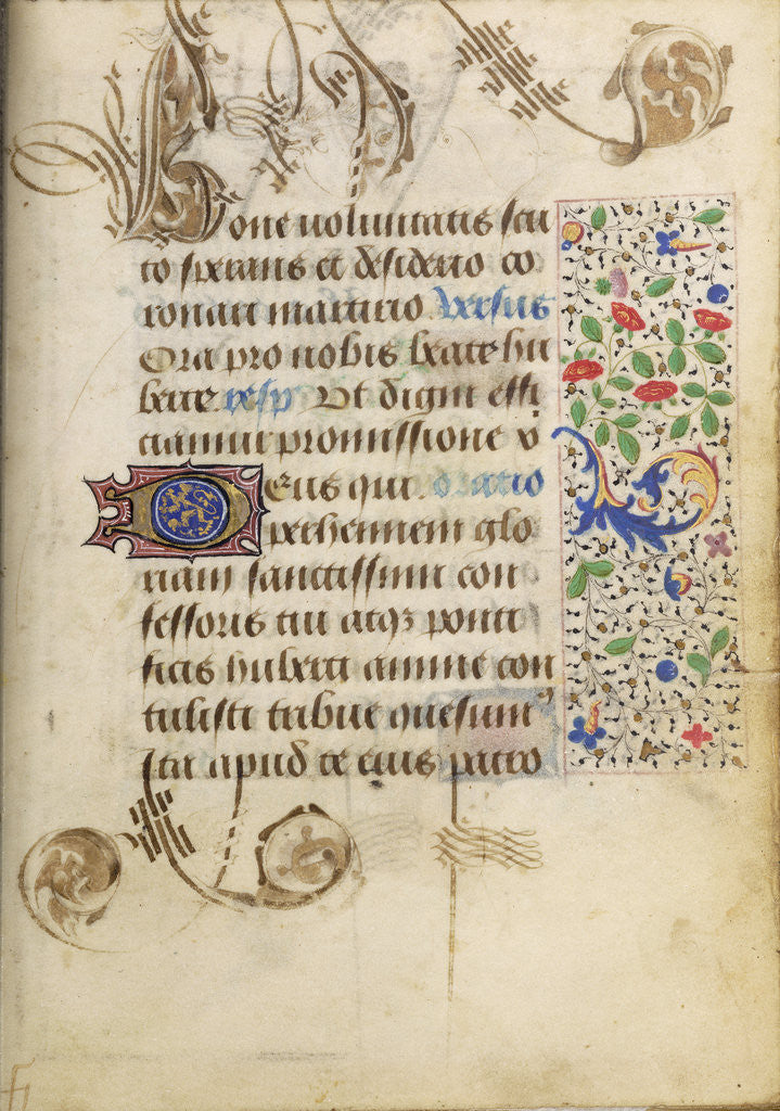 Detail of Decorated Text Page by Nicolas Spierinc