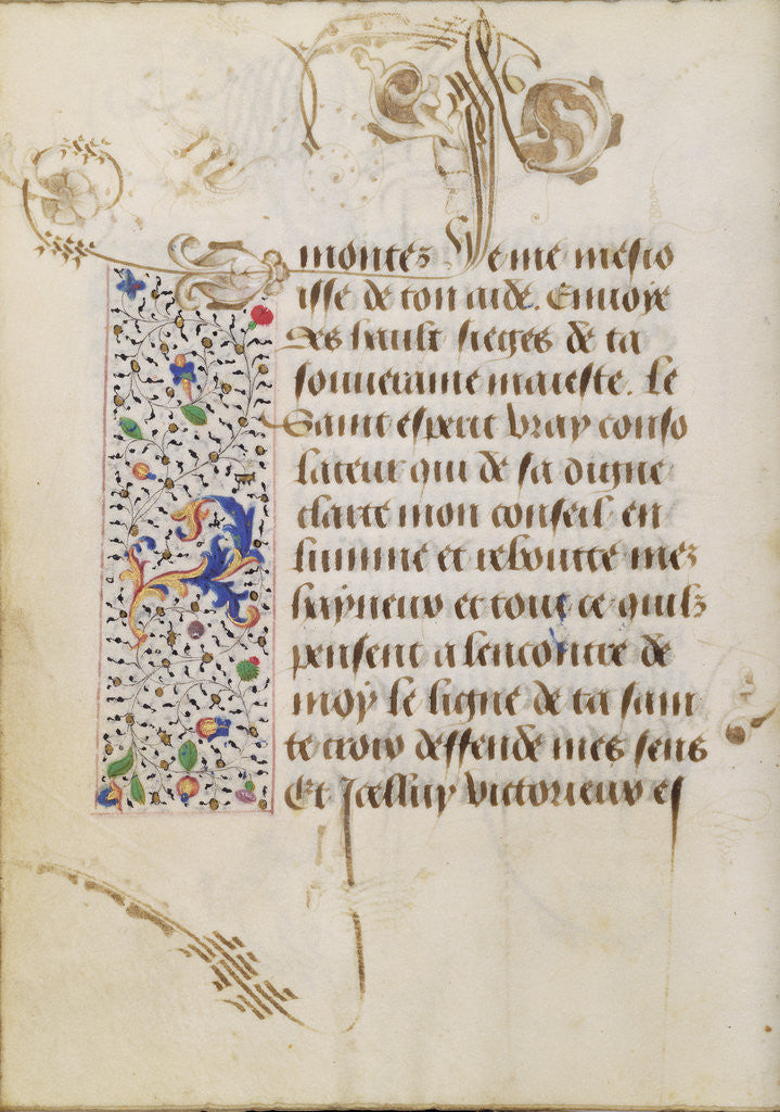 Detail of Decorated Text Page by Nicolas Spierinc