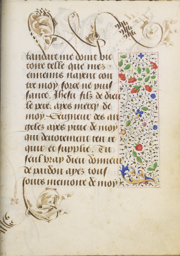 Detail of Decorated Text Page by Nicolas Spierinc