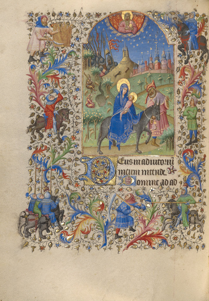 Detail of The Flight into Egypt by Spitz Master