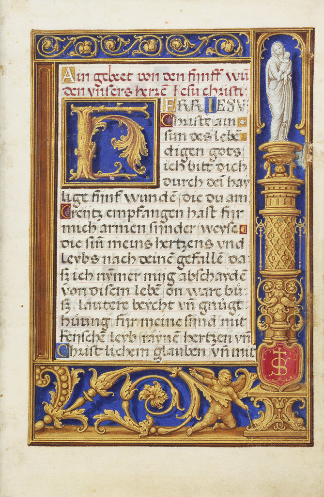 Detail of Decorated Text Page by Simon Bening