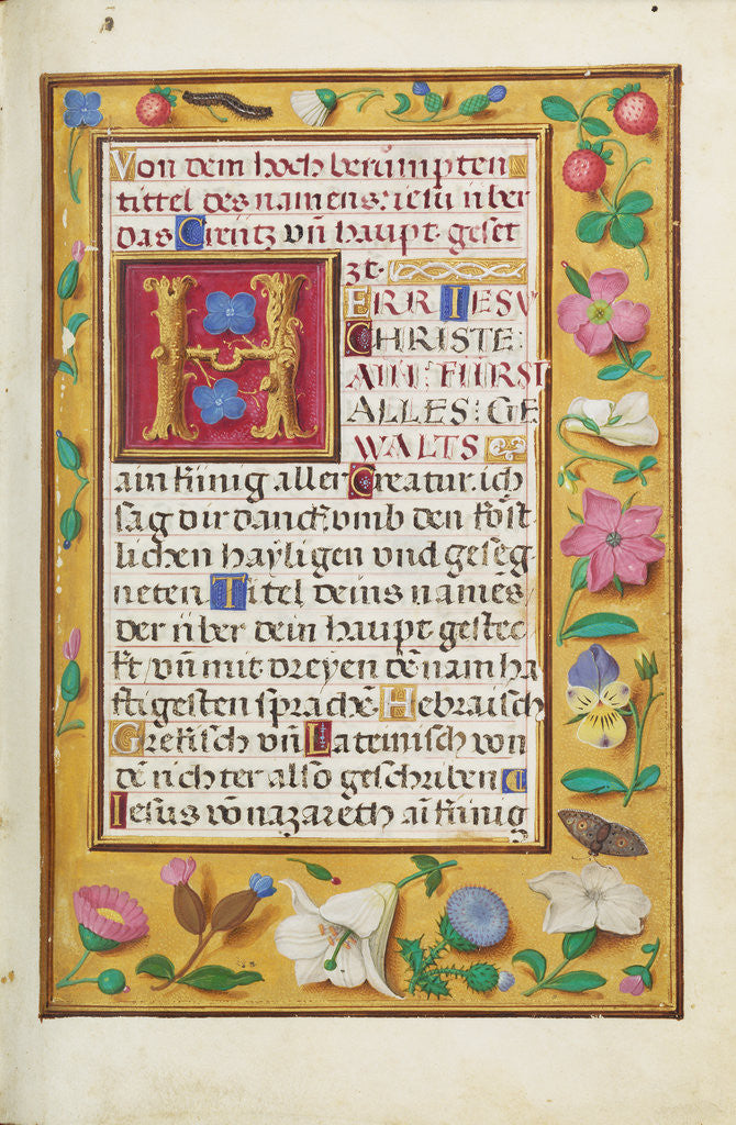 Detail of Decorated Text Page by Anonymous
