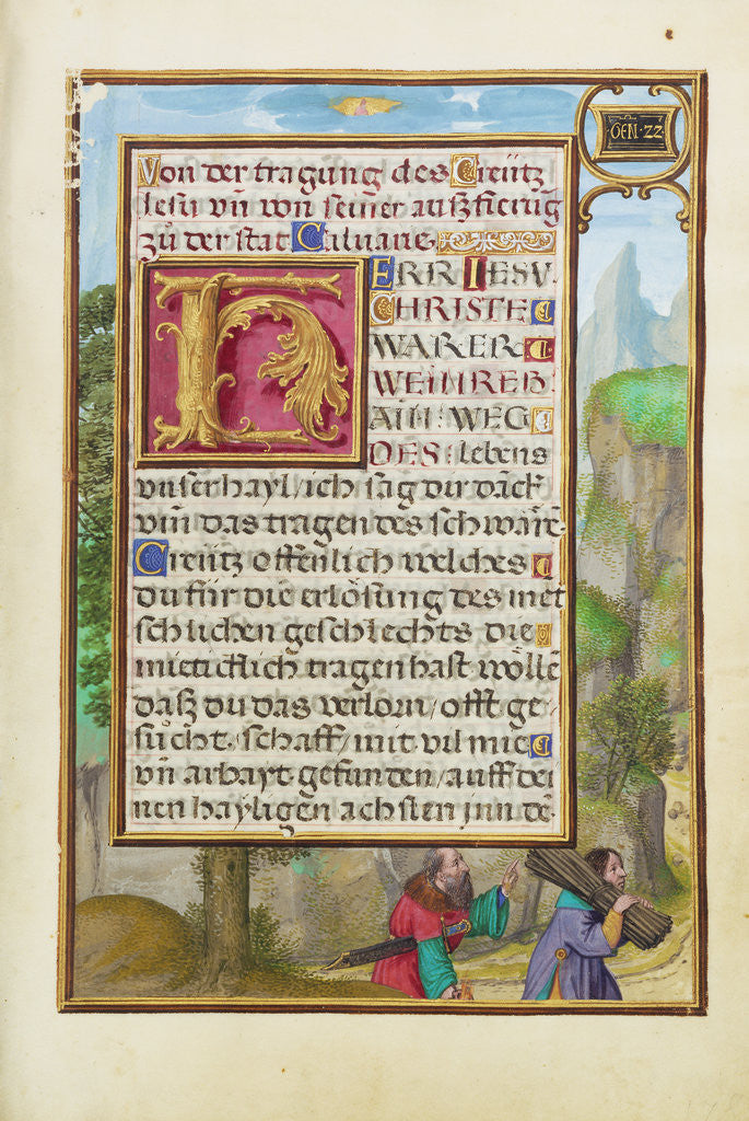 Detail of Border with Abraham and Isaac by Simon Bening