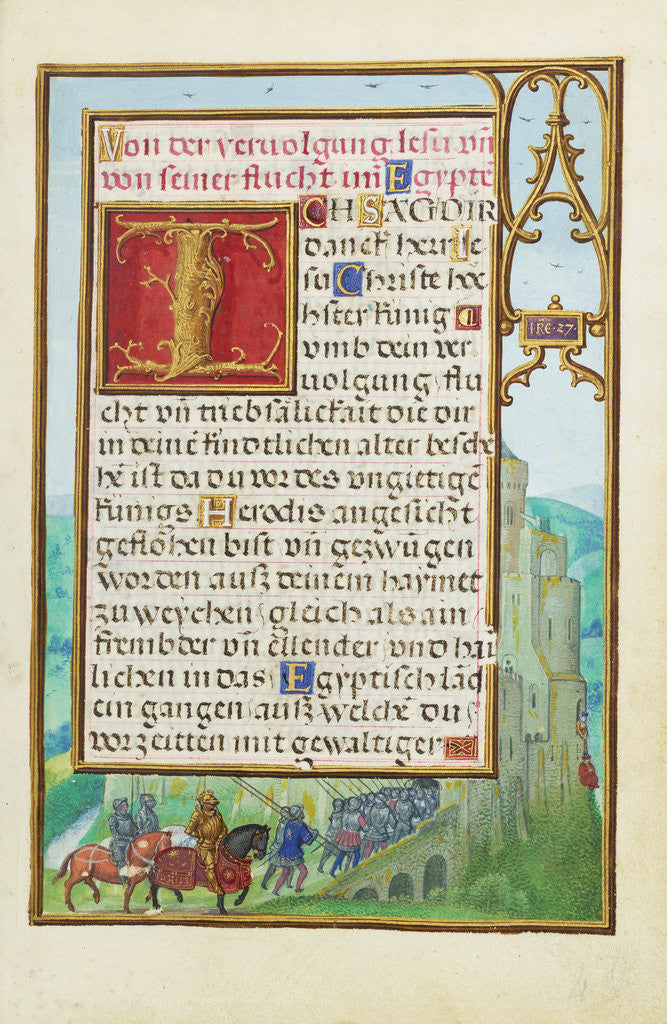 Detail of Border with Michal Helping David to Escape from Saul by Simon Bening