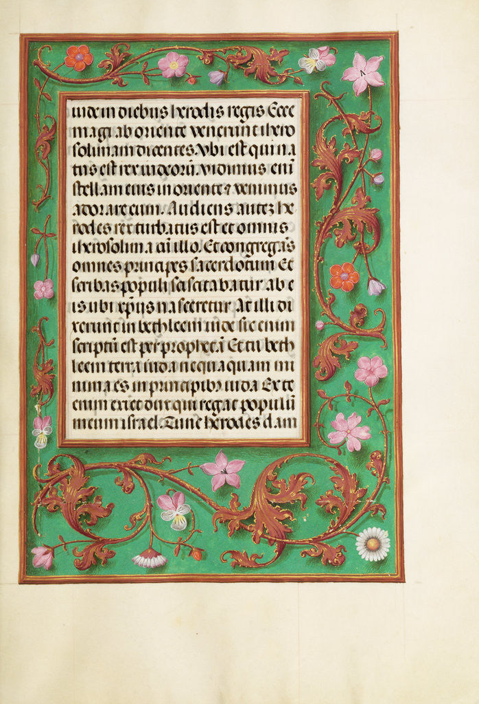 Detail of Decorated Text Page by Anonymous