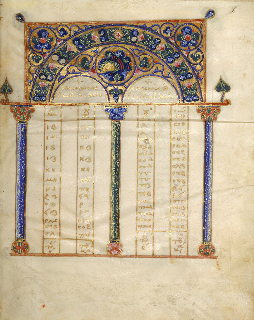 Detail of Canon Table Page by Anonymous