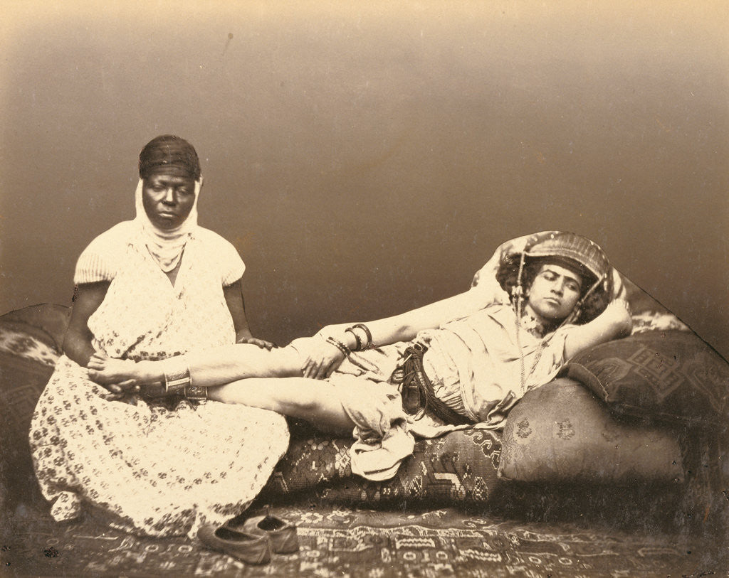 Detail of A Moorish Woman with Her Maid by Félix Jacques Moulin