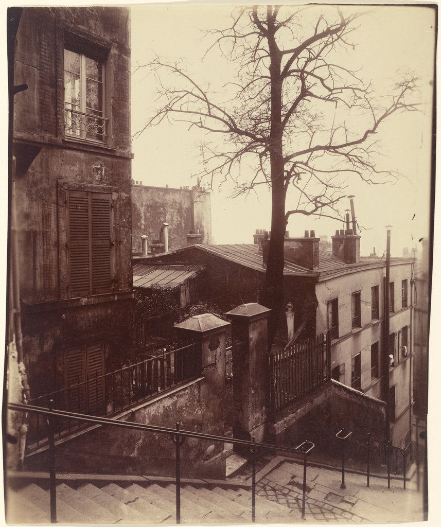 Detail of Staircase, Montmartre by Eugène Atget