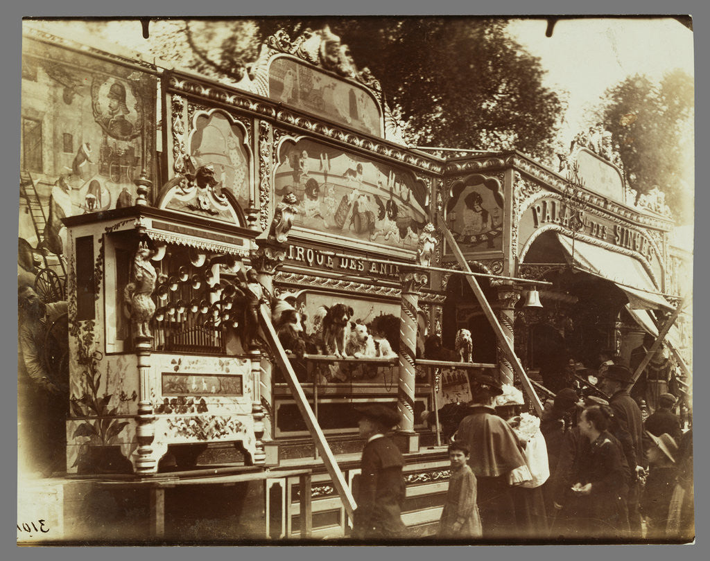 Detail of Fête des Invalides (Dog Show at a Street Fair) by Eugène Atget