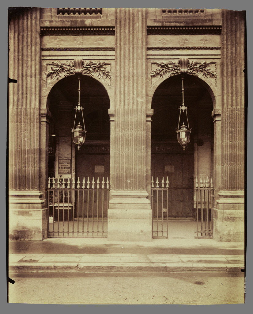 Detail of Palais-Royal by Eugène Atget