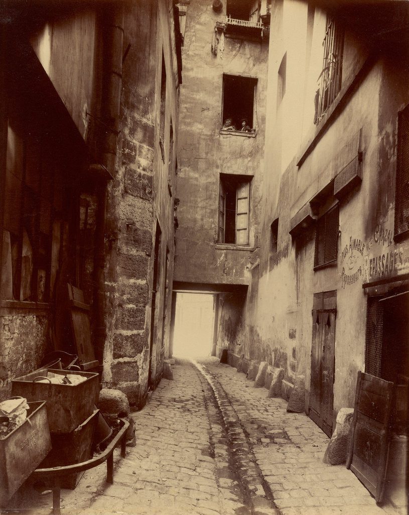 Detail of Coin rue de Seine by Eugène Atget