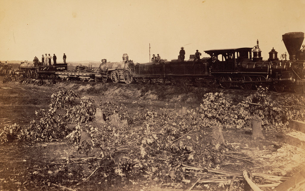 Detail of Remains of Wreck on the Track by A.J. Russell