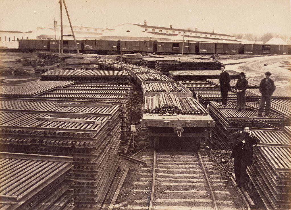 Detail of Rails of the Manassas Gap Railroad, Alexandria Va. by A.J. Russell