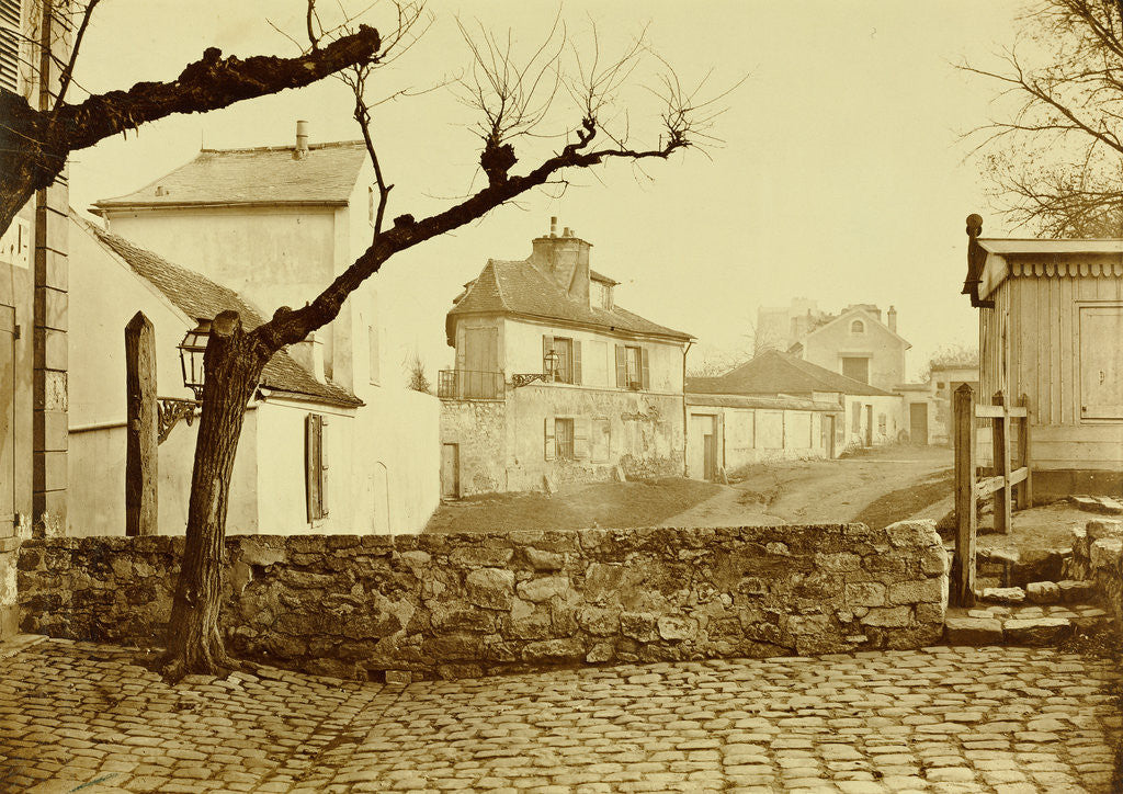 Detail of The Impasse de l'Essai at the Horse Market, Paris by Charles Marville