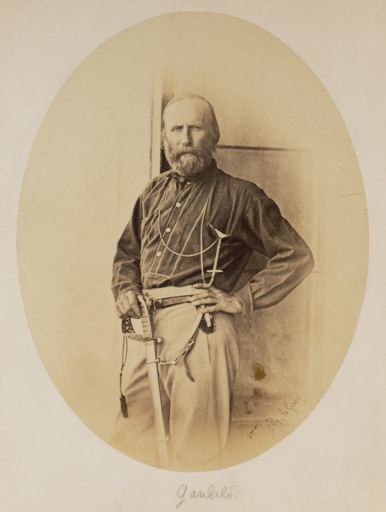 Detail of Portrait of Giuseppe Garibaldi by Gustave Le Gray